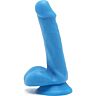 Happy dicks dildo con testículos 15cm - azul