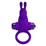Anillo Vibrantor Pretty Love Morado avec Rabbit