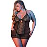 Ensemble sexy Chemise & G-Set Black L/XL