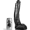 Dildo All Black 29 cm Curvé | Douceur et Flexibilité