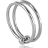 Anille Pénis Metal Hard Double Glans Ring 32mm
