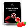 Boules Brazilian Balls SECRETPLAY avec lubrifiant fraise