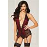 Chemise sexy en dentelle Seven 'til Midnight avec tanga assorti