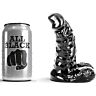 Dildo All Black 13 cm avec cannelures bien formées