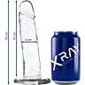 Dildo X RAY Clear 18 cm avec ventouse