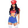Costume sexy Mario Bros Leg Avenue avec gorra rouge