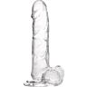Dildo transparent S Pleasures - Réaliste et flexible