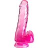 Pénis réaliste King Cock Clear 13.5 cm avec testicules