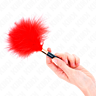 Plumes KINK RED GOLD METAL 18 CM pour le jeu sensuel