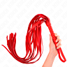 Látigo KINK RED SHORT HANDLE LONG TAIL 70 cm