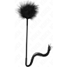 Látigo en silicone KINK 47 cm avec plumes pour chatouilles