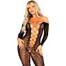 Bodystocking Crotchless Leg Avenue en dentelle serpent