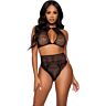 Ensemble de lingerie Leg Avenue Top court et tanga