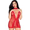 Mini robe sexy Leg Avenue 81675 en maille et dentelle