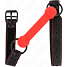 Mordaze KINK - Hueso avec Sangle en Cuir Rouge