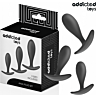 Lot de 3 plugs anaux ADDICTED TOYS Modèle 2 pour tous niveaux