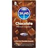 Préservatifs SKINS Chocolat - Pack de 8 avec saveur délicieuse