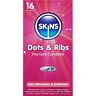 Préservatifs SKINS Dots & Ribs - Sensation améliorée