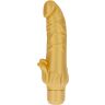 Vibrateur réaliste GET REAL Gold Dicker Stim avec stimulateur clitoridien