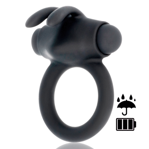 Anneau Vibrant BLACK&SILVER Agron 2.O avec vibrations puissantes