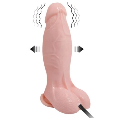Dildo Gonflable Vibrant Baile 18.8 cm avec Ventouse