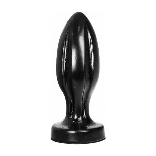 Plug anal ALL BLACK 21 CM avec surcos sensationnels