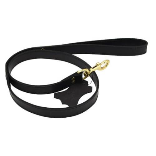 Laisse Bound Nubuck Leather 108 cm avec crochet de sécurité