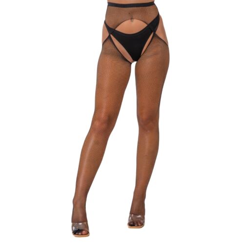Collants Crotchless Lace by LJ avec ouverture