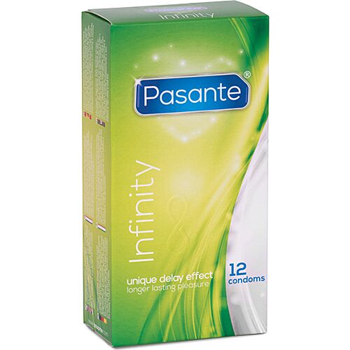 Préservatif Pasante Infinity 12 UDS avec lubrifiant retardant
