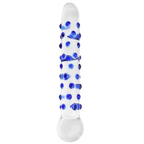 Dildo Anal Spectrum Nubby en Verre Texturé