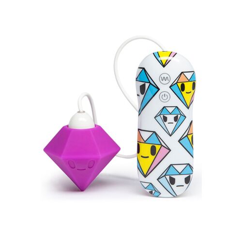 tokidoki 7 Function Silicone Purple Diamond Clitoral Vibrator