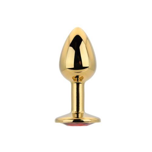 Butt Plug Toosh Small Stone avec base ornée Rojo