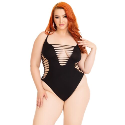 Body Shredded Thong Leg Avenue pour tailles 14-18