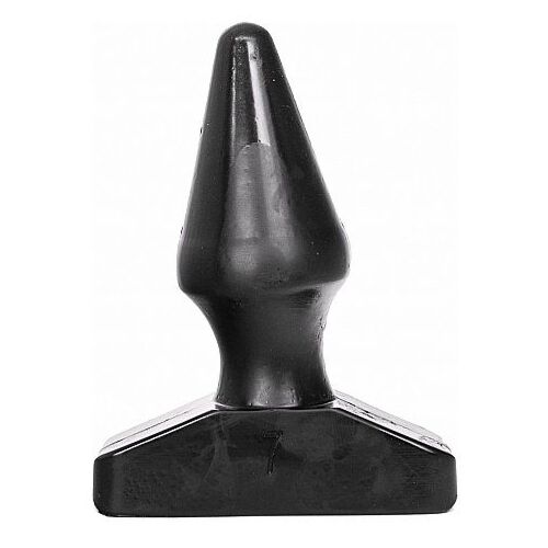 Plug anal ALL BLACK 16 cm conique