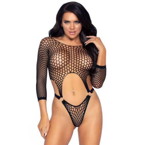 Body Leg Avenue Manches Longues avec Détails en O