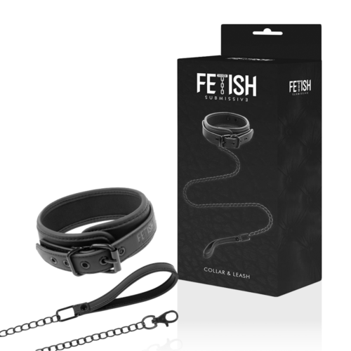 Collier BDSM Fetish Submissive avec chaîne en métal