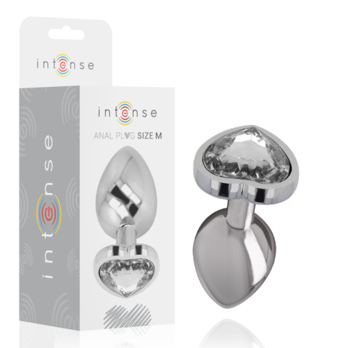 Plug Anal INTENSE Aluminium Coeur Blanc Taille M