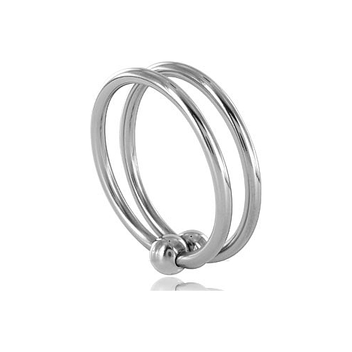 Anille Pénis Metal Hard Double Glans Ring 32mm
