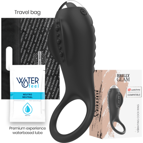 Anneau Vibrant Brilly Glam Alan avec Technologie Watchme