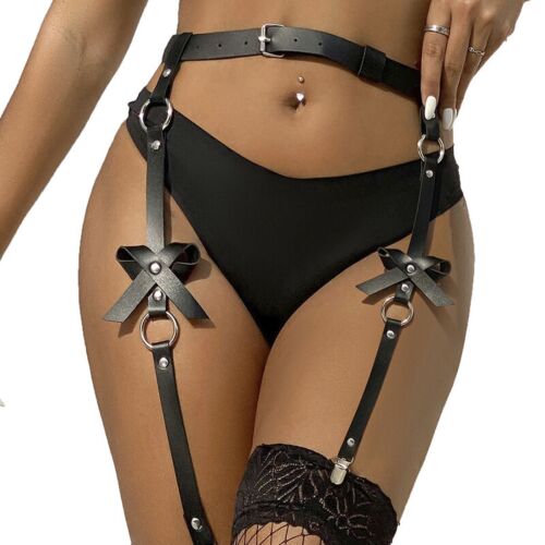 Harnais SUBBLIME - Chaîne en cuir noir Taille Distinctive