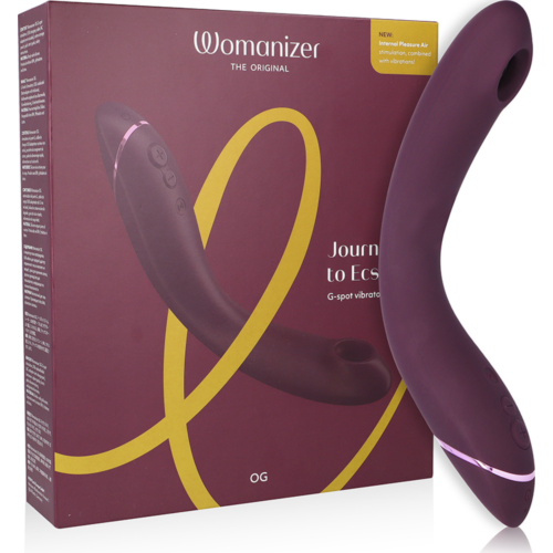 Succionateur Womanizer OG G-Spot aubergine avec vibrations