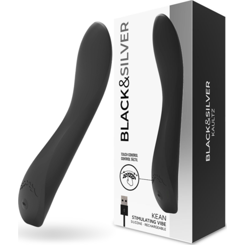 Vibrateur Black&Silver Kean avec commande tactile