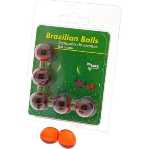 Boules Brazilian Balls TALOKA avec lubrifiant fraise et cerise