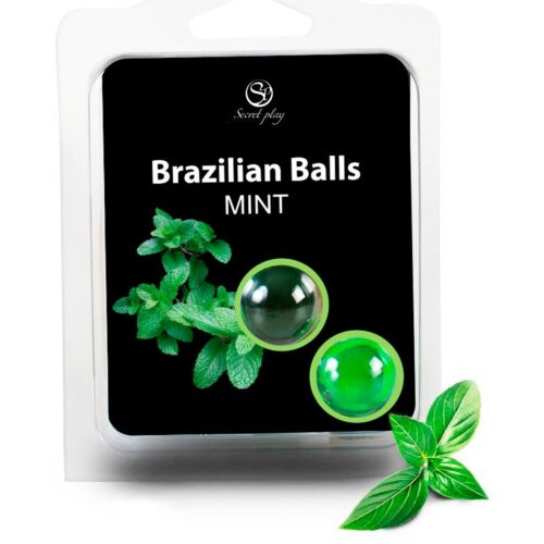 Boules Brazilian Balls SECRETPLAY avec lubrifiant menthe