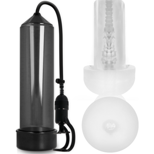 Bomba Alargadora PUMP ADDICTED RX5 avec Masturbateur