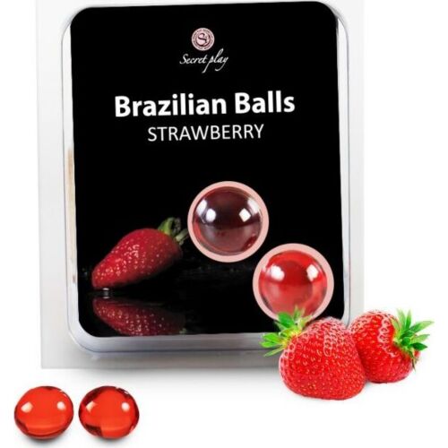 Bolas Brazilian Balls SECRETPLAY avec lubrifiant fraise