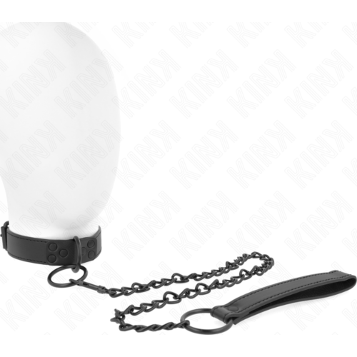 Collier avec laisse KINK 65 cm ajustable pour contrôle.