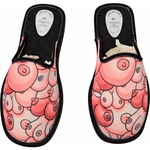 Chaussons DIABLO PICANTE en taille large avec design humoristique