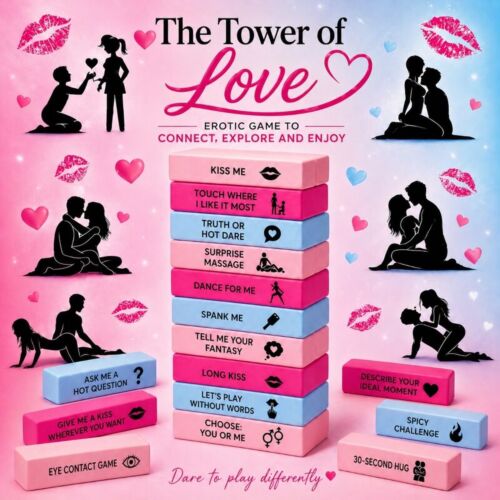 Jeux de couple DIVERTY SEX LOVE TOWER GAME avec défis érotiques