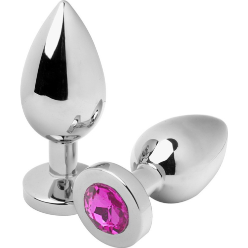 Plug Anal METAL HARD Diamant Rose Petit 5,71 cm